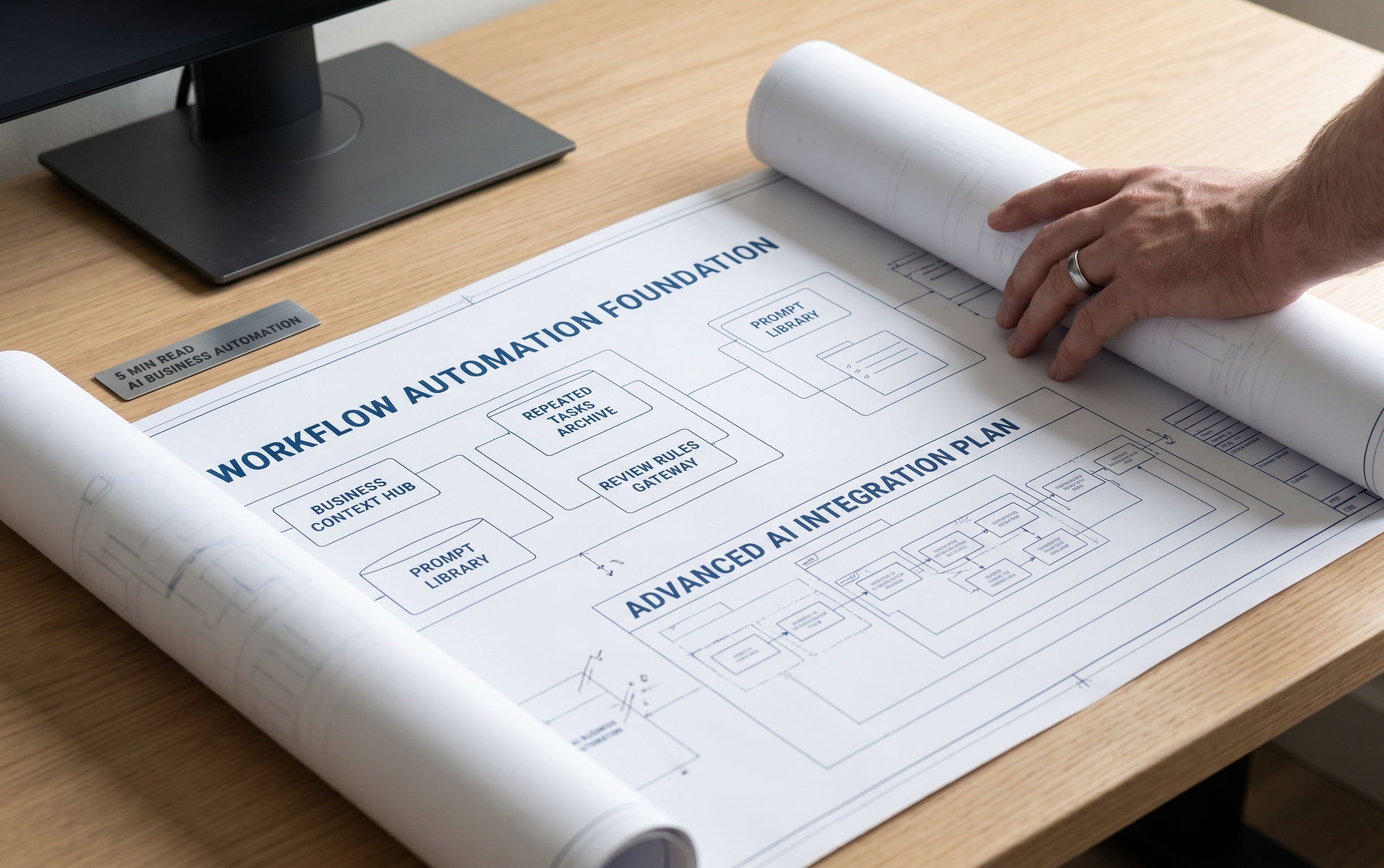 Workflow automation planning before advanced AI automation